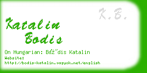katalin bodis business card